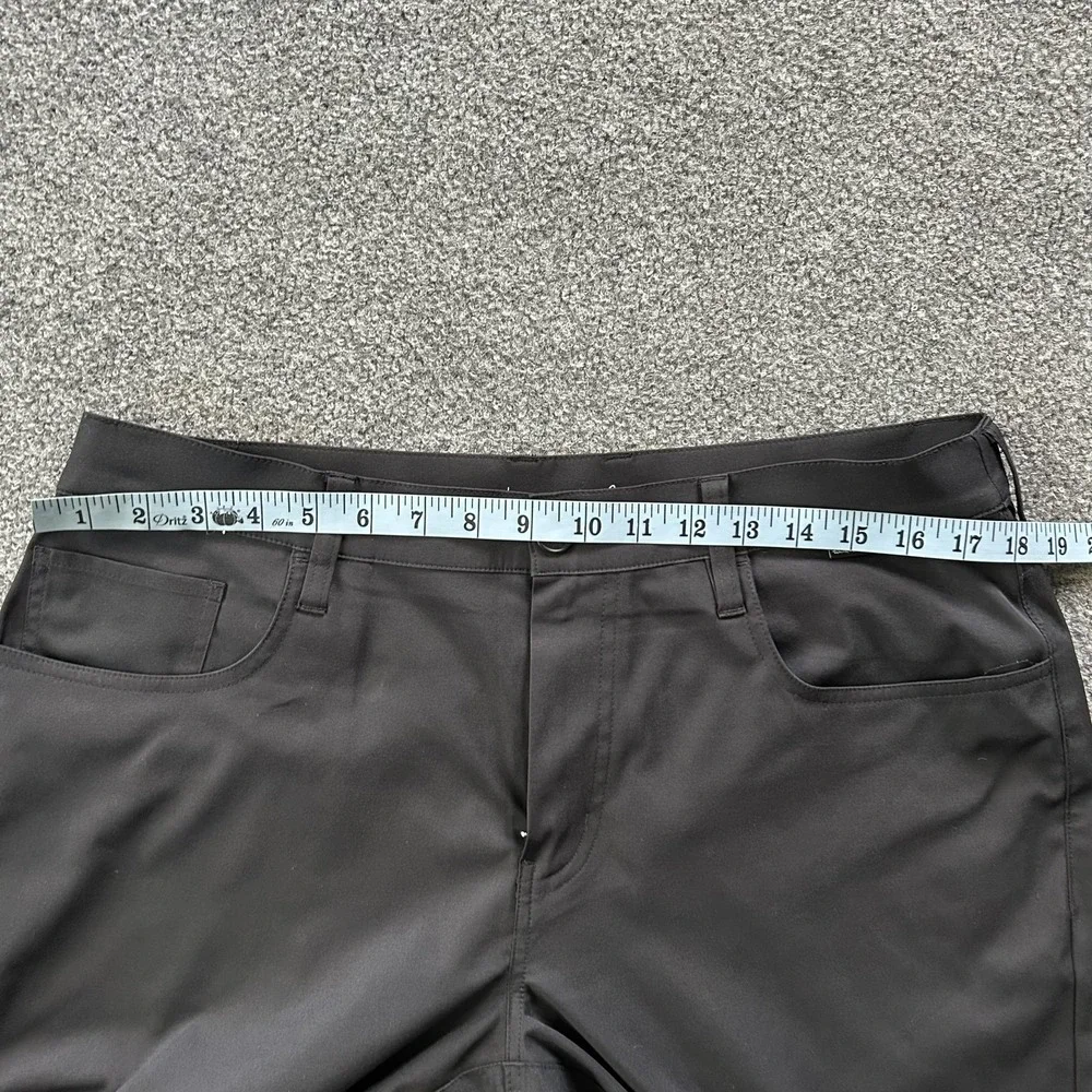 TravisMathew Pants Mens 36 Black Performance Golf 5 Pocket Stretch Polyester‎